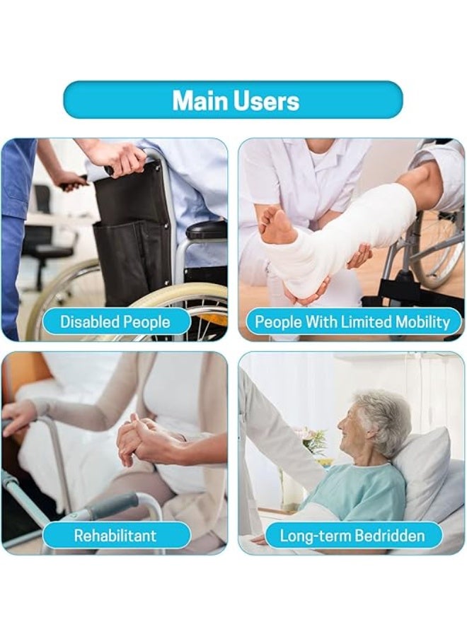 Transfer Nursing Sling,Padded Bed Transfer Sling for Patient Elderly Safety Lifting Aids from Bed Wheelchair Car - Image 4
